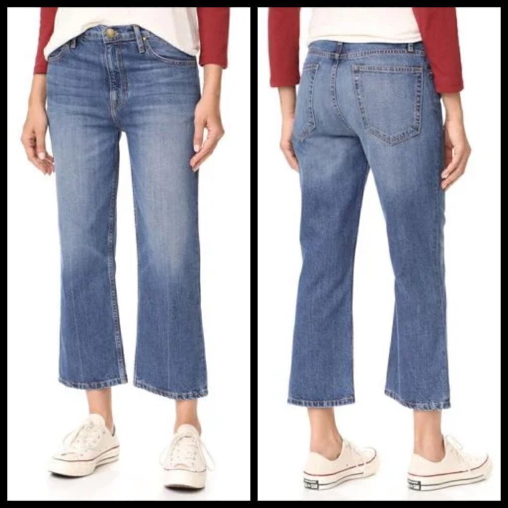 💕THE GREAT💕 The Relaxed Nerd Crop Flare Jeans 30 - Picture 4 of 15